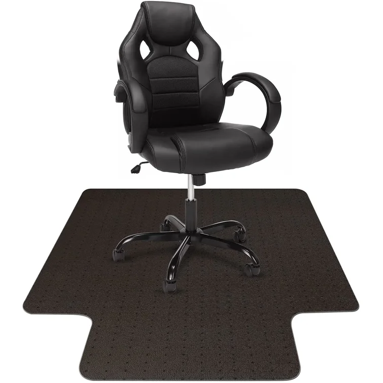Black Vinyl Chair Mat for Hard Floor
