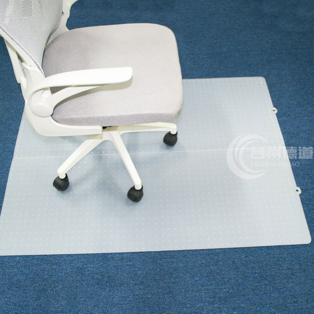 PP Plastic Office Chair Floor Mat for Carpet