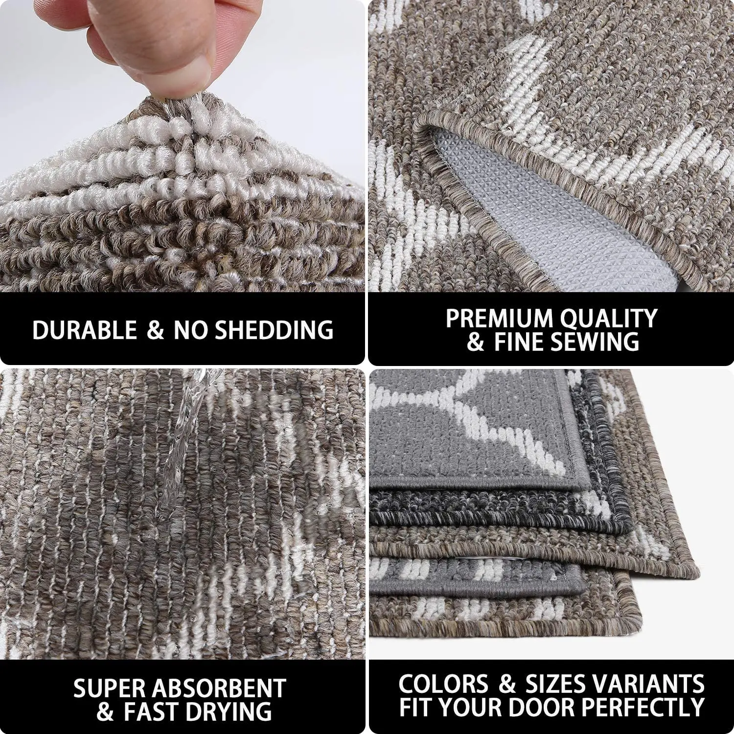 Extra Large Heavy-Duty Entrance Doormat | Commercial Grade Non-Slip Floor Mat | Industrial Welcome Mat