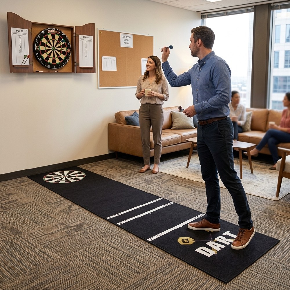 Dart Rug Floor Protection with Throw Line