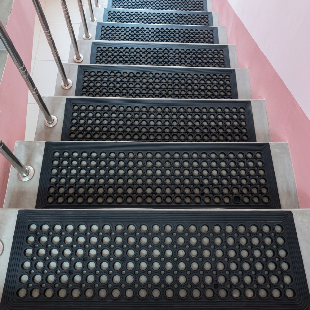 Rubber Stair Non slip protection Step Tread Mat