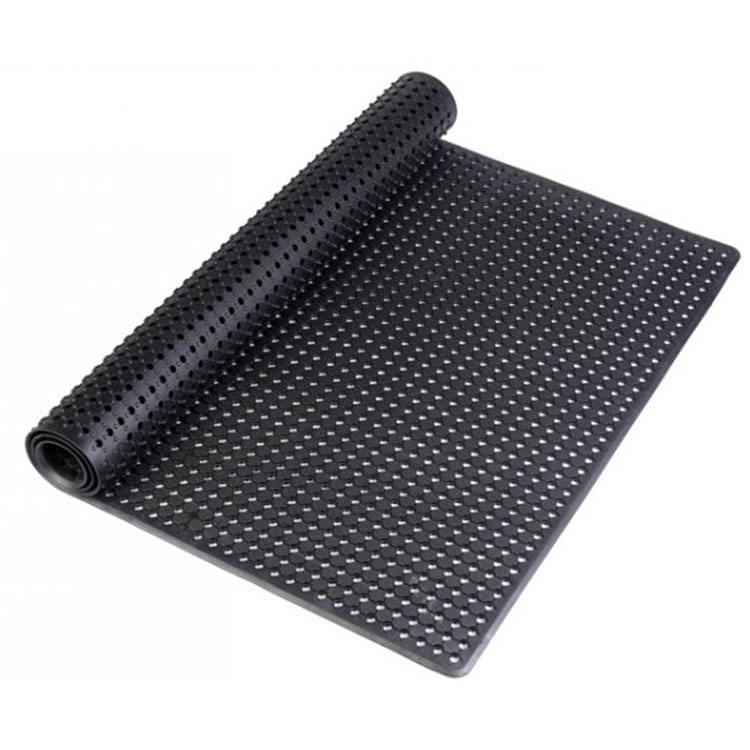 Shock-Proof Rubber Floor Mats with Holes