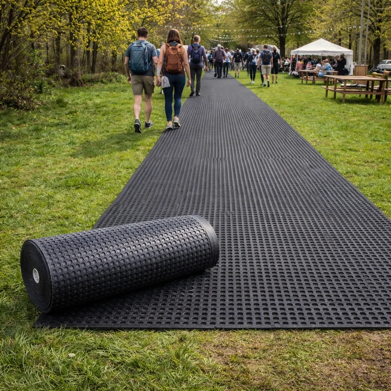 Rubber Grass Mat Roll